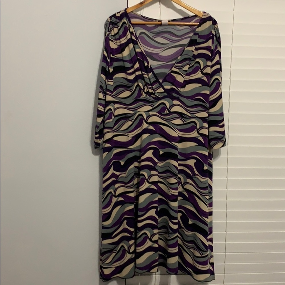 Purple/Grey/Beige dress